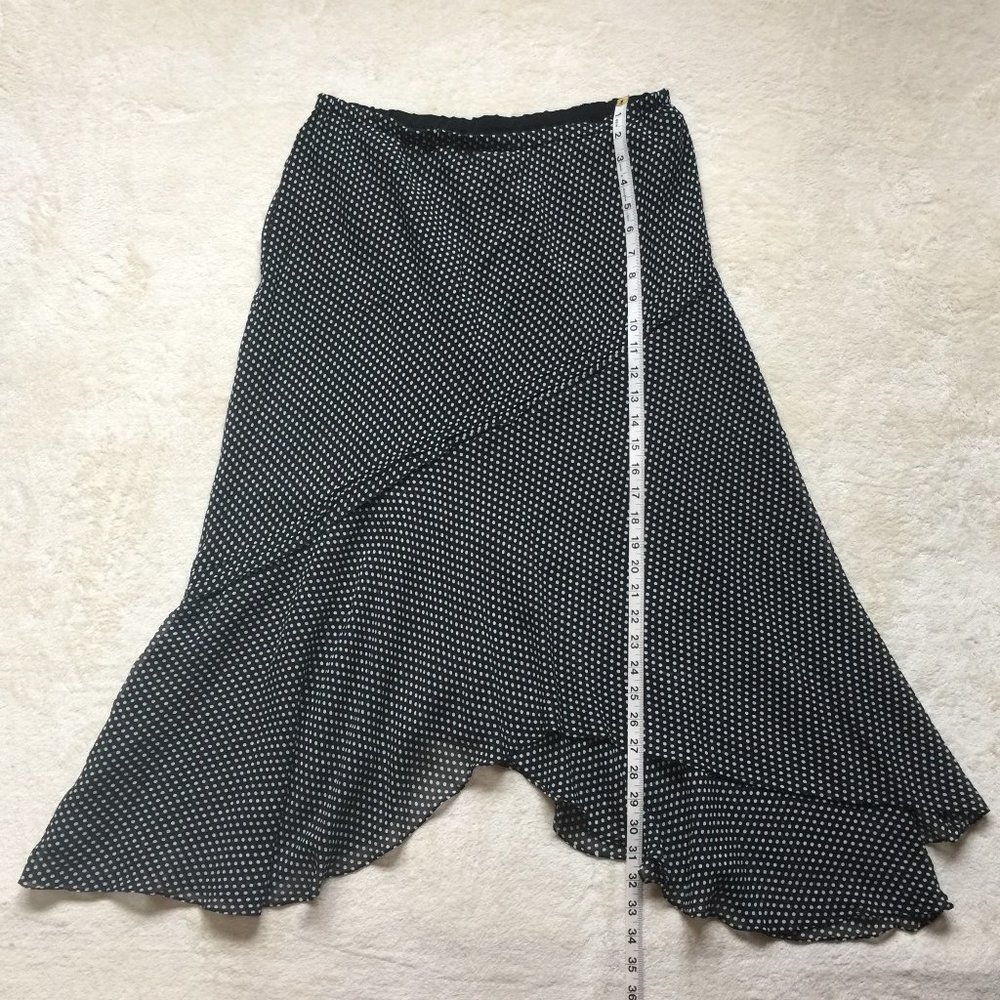 Adrianna Papell Flowy Polkadot Skirt